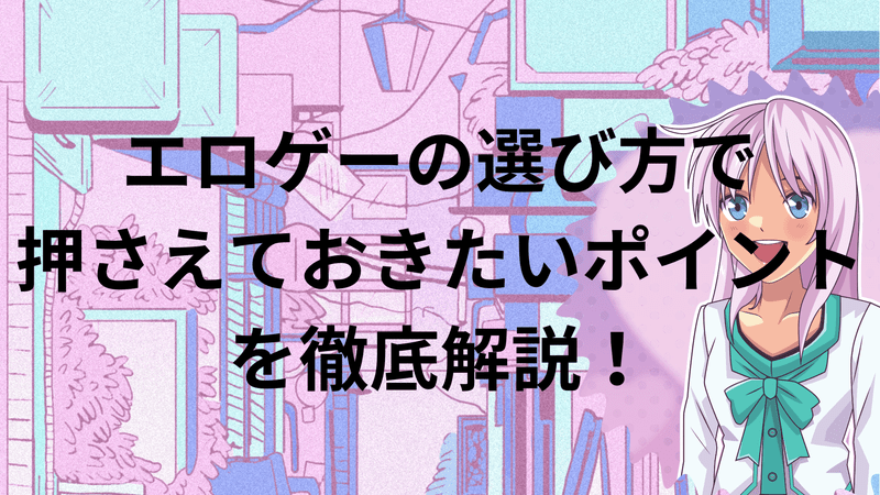 エロゲーの選び方で押さえておきたいポイントを徹底解説！